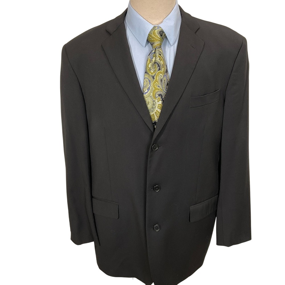 Brooks Brothers 1818 Blazer Mens 45L Black Madison Estrato Trabaldo Togna 1840